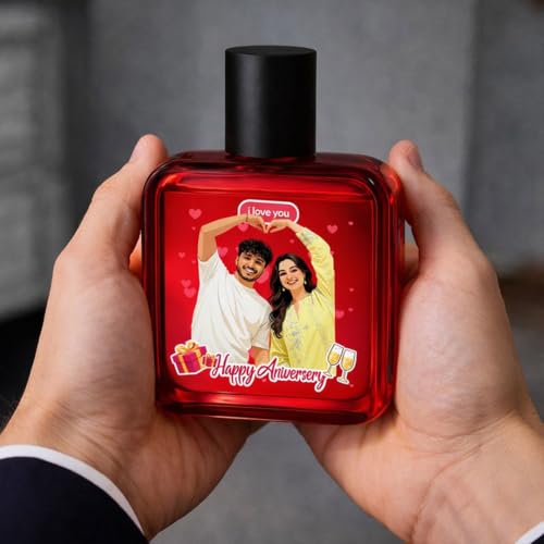Image of Personalized Wild Stone Ultra Sensual Eau De Parfum 100ml | Long Lasting Citrus Spicy & Woody Scent | Happy Anniversary Photo Name Gift by Love Craft Gifts
