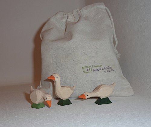 Lotte Sievers-Hahn Gans / Gänse Gruppe mit Baumwollbeutel Krippenfigur Cover