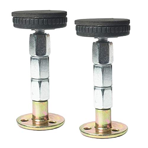 Baoblaze 2x Estrutura De Cama De Rosca Ferramenta Anti-vibração Cabeceira De Cama Fixa Parede Telesc