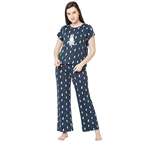 Image of Sweet Dreams Women's Cotton Printed Night Suit Set