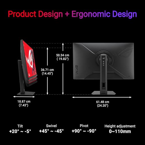 Image of ASUS ROG Strix IPS 27 inch Dual Mode Gaming Monitor (XG27UCSR) ― Dual Mode (4K 160Hz or FHD 324Hz), 0.03ms, Fast IPS, ELMB Sync, Smart Pixel Technology, HDR, DisplayWidget, 3yr Warranty