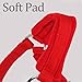 Adjustable Horse Halter with Polar Fleece Lined, Breakaway Halter with Stain Hardware, Equestrian Horse Riding Halters (Red, Medium)