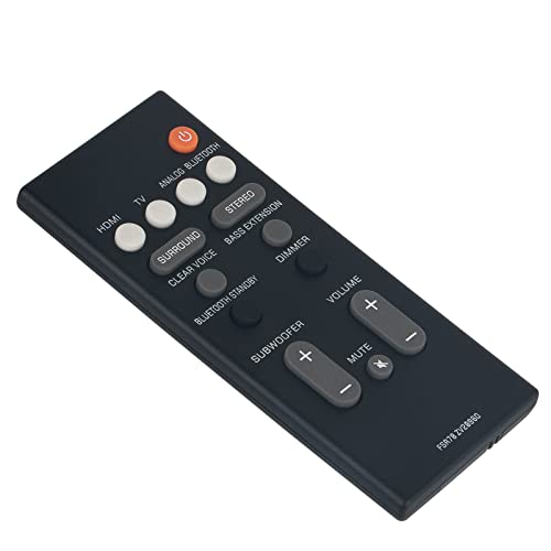 VINABTY FSR78 ZV28960 Replacement Remote Compatible with Yamaha Soundbar ATS-1060 YAS-107 ATS-1070 YAS-207 NS-WSW42 ATS-2070 YAS-CU207 YAS-106 - Image 2