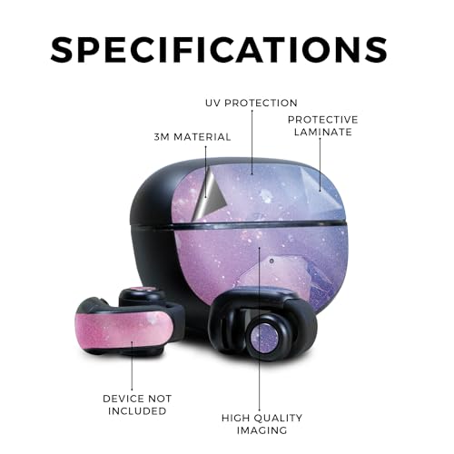 Image of Glossy Glitter Skin Compatible with Bose Ultra Open Earbuds - Pink Diamond - Premium 3M Vinyl Protective Wrap Decal Cover - Easy to Apply | Crafted in The USA by MightySkins