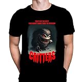 Critters T-Shirt pour Homme avec imprimé Gothique d'horreur, t-Shirt Graphique Noir, t-Shirt avec Poster de Film (as4, Alpha, l, Regular, Regular)