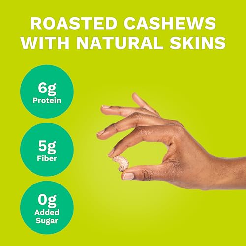 Image of Lime Twist Cashews with Skin by Karma Nuts, Whole, Roasted, Vegan, Gluten Free, Low Net Carb, Natural, No Sugar Added, Keto Friendly, Everyday Nut Snack, 1.5 Ounce (12 Snack Packs)