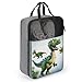 Cartoon Dinosaur Images Shoe Bags for Travel Water-Resistant Shoes Pouch with Handle Fashion Shoe Organizer with Zipper Closure Portable Sneaker Carrier for Men & Women Daily Use