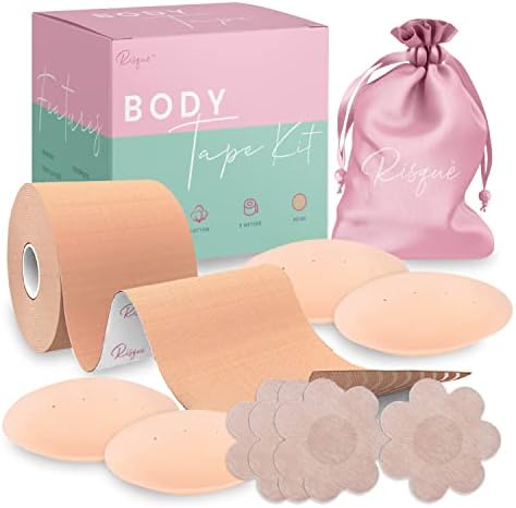 Chest Brace Kit Achieve Chest Brace Lift & Contour | Sticky Tape Waterproof Sweat-Proof Bob Tape