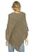 Back From Bali Olive Cable Knit Poncho Womens Sweater