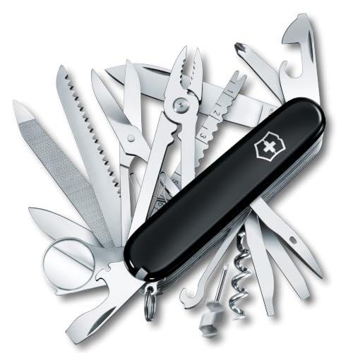 Victorinox Schweizer Taschenmesser Gross, Swiss Champ, Swiss Army Knife, Multitool, 33 Funktionen, Klinge, Korkenzieher, Schraubendreher, Rot
