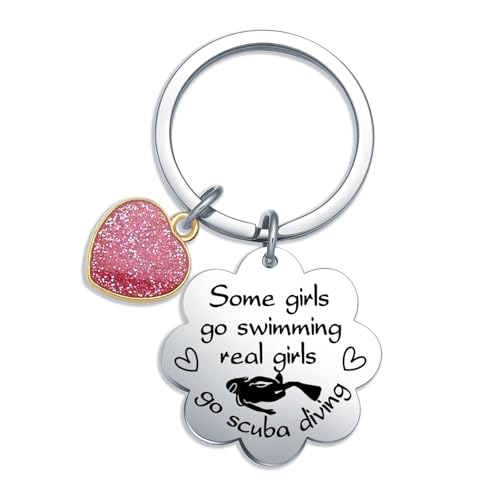 Fmekosdz Scuba Diving Keychain Underwater Explorer Gifts, Moving Away Keychain