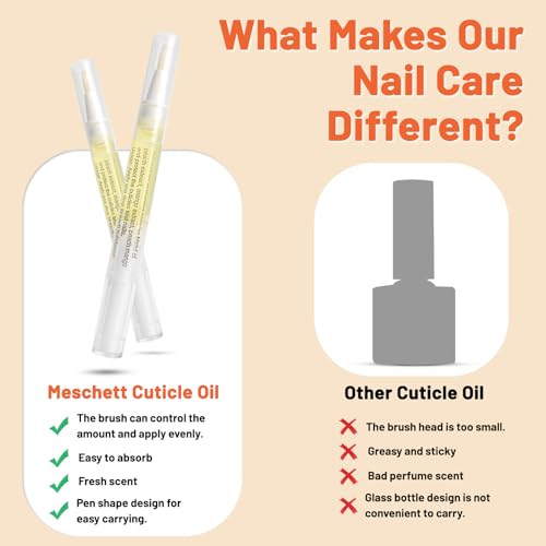 Huile à Cuticules Soin des Ongles Supérieur avec Brosse Douce Double