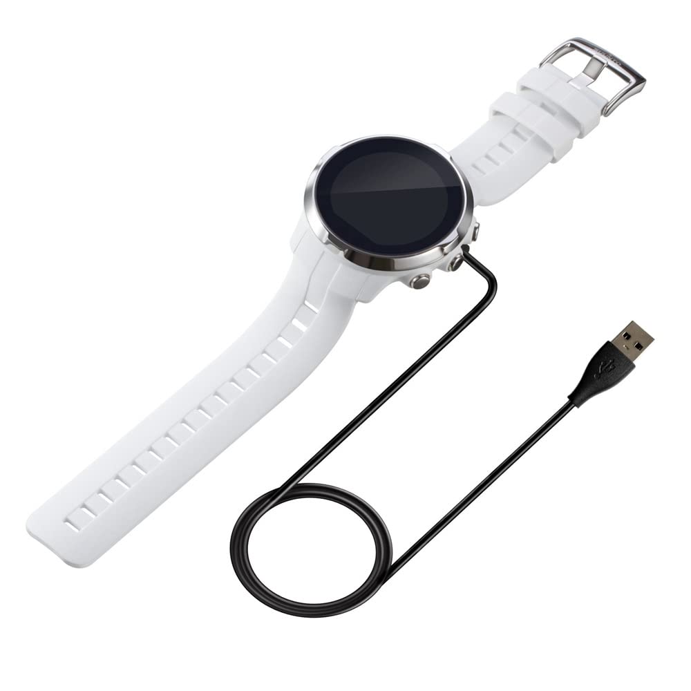 スント5 ブラックウォッチ 充電ケーブル付き SUUNTO USBケーブルと充電ケーブル