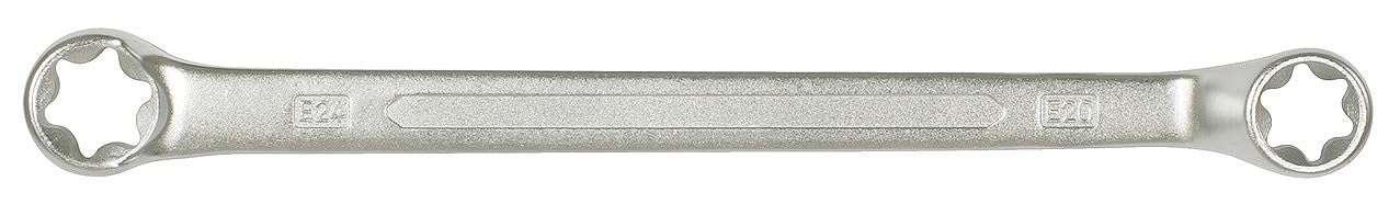 KS Tools 911.0361 Podwójny klucz oczkowy Torx-E,zagiety, E6xE8