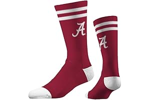 Strideline NCAA Men's 2 Stripe Crew Socks