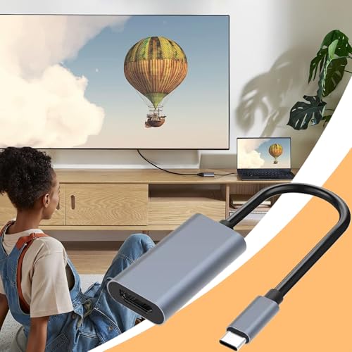 Display Port | Cable | To HDTV 4K30HZ Type-C,HD to HDR Screen Adapter | Stable for Video, Audio,Laptop Monitor Home Cinema Business Presentation Class Travel - imagen 5
