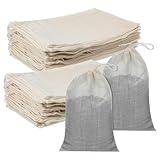SHENLIU 200 Pack Muslin Bags, 4x6 Inch Burlap Drawstring Sachet Bags Cotton Pouch Reusable Gift Pouch for packaging soaps candles coffee beans Tea Jewelry Wedding Favors DIY Crafts Block Printing
