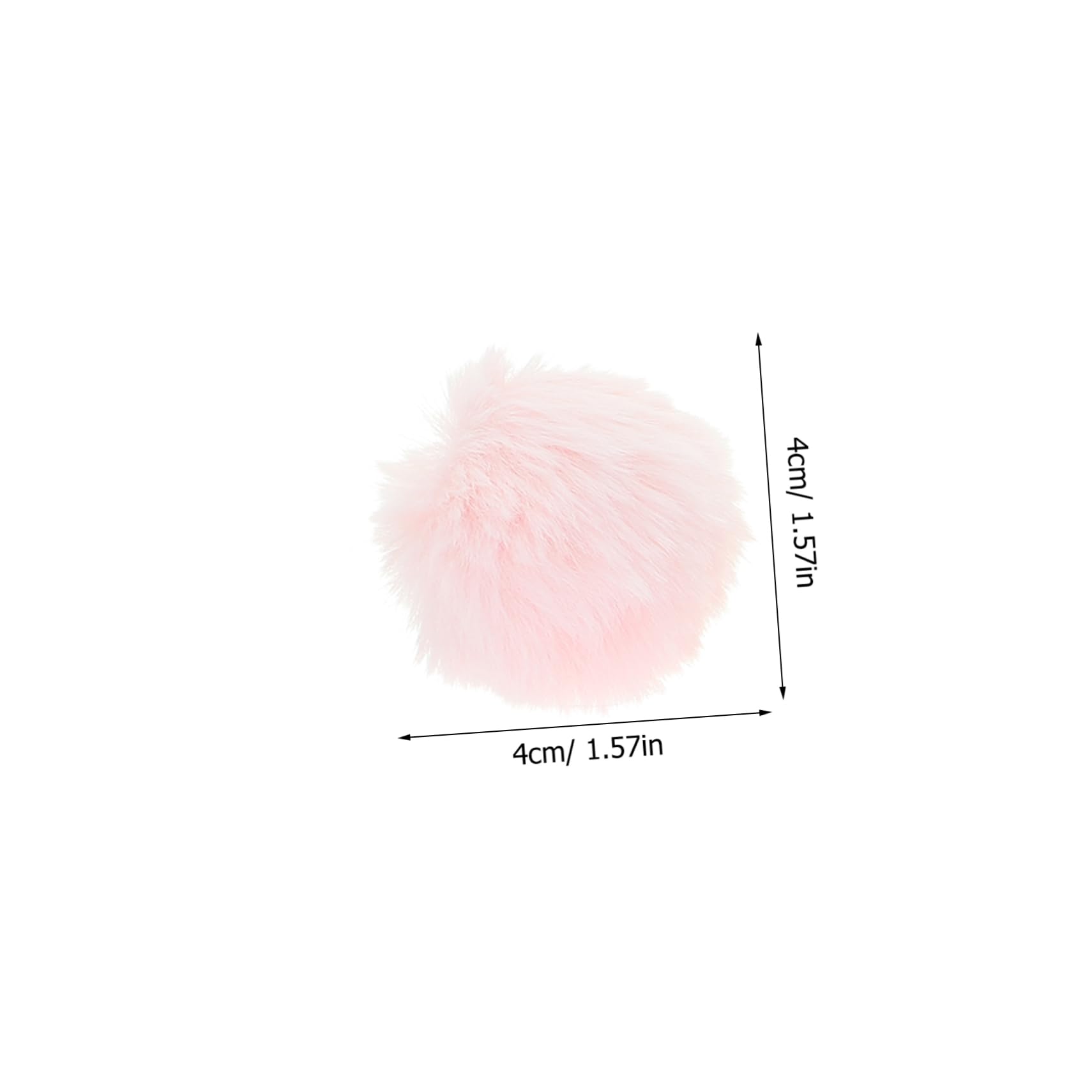 Alasum 10pcs Fluffy Cat Toy Balls for Kittens Lightweight Plush Balls for Exercise Play for Crafts Pet Decor