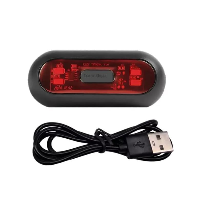 Universal Helmet Light/LED with 3 Modes Flashing, Motorcycle Bike Rear Red Safety Helmet Light, Warning Tail Light for Night Riding with Rechargeable Battery & USB