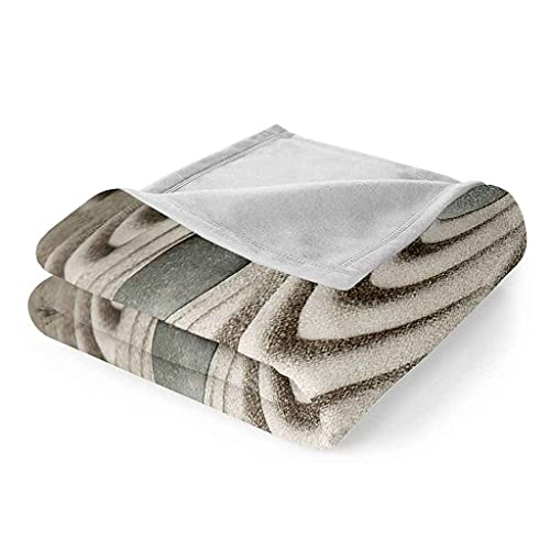 Couverture Polaire Flanelle Microfibre Chaude Douce Plaid Galets Plage 150x200