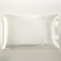 Vista 7 de AiMay Juego de funda de edredón de 3 piezas, juegos de ropa de cama, satén de lujo, seda rica, sedoso, súper suave, color sólido, reversible