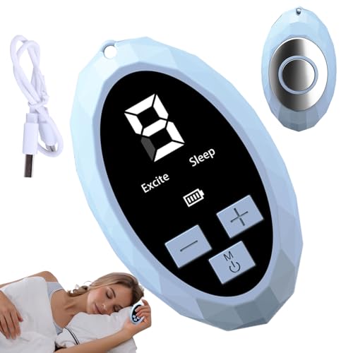 Compact Sleep Aid Device - Multifunctional Smart Handheld, Oval Shape, 9-Level Adjustable | Portable Relaxation Device, Intelligent Sleeps Aid For Improved Sleep, Families, Friends