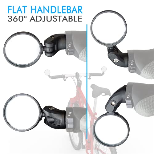 BriskMore 1 Pair Drop Bar Bike Mirror