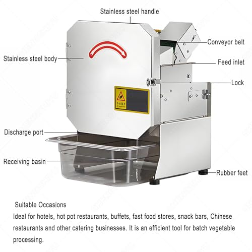 Máquina profesional para cortar cebollines de 200W miniatura 4