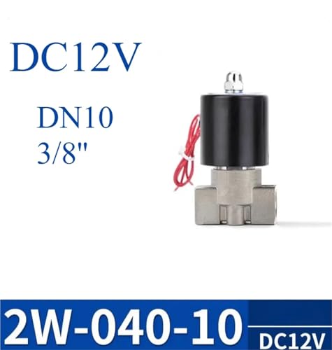 Électrovanne en acier inoxydable 3/8 24VAC structure robuste normalement fermée