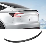 2024 2025 Tesla Model 3 OEM Rear Spoiler Wing Performance Rear Trunk Lip Model 3 Accessories Highland Matte Carbon Fiber