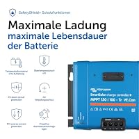 Victron Energy SmartSolar MPPT Tr VE. Can Laderegler (Bluetooth) - Solar Laderegler - 150V 100 Amp 12/24/36/48-Volt – Ansicht 8
