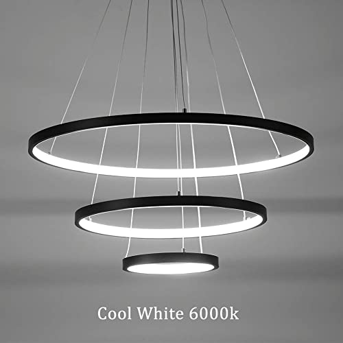 Lustre suspension LED moderne en aluminium brossé et diffuseur acrylique premium à télécommande