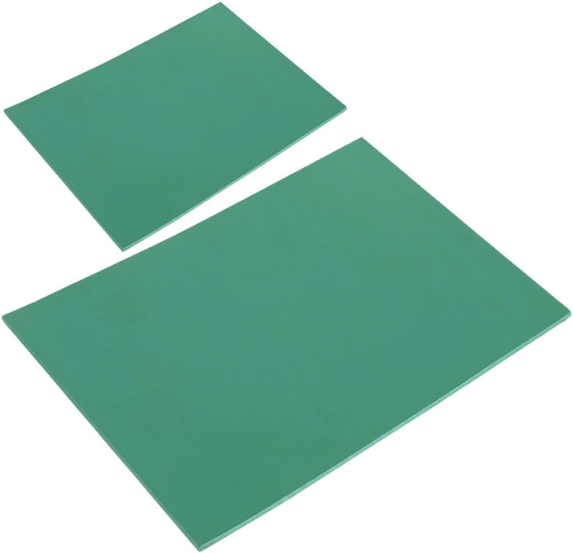 jojofuny 2Pcs Portable Linocut Carving Boards Lightweight PVC Printmaking Mats for Beginners Craft and Engraving Excellent Carving Results