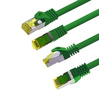 1aTTack.de CAT 7 LAN Kabel 1,5m 10Gbps Netzwerkkabel S/FTP (10 Stück Grün) – Ansicht 3