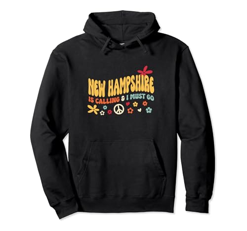 70s New Hampshire Is Calling And I Must Go Sweat à Capuche