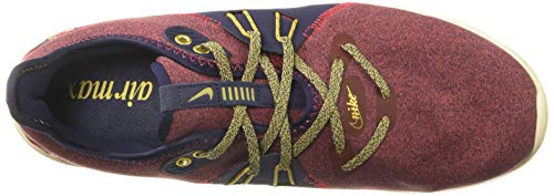 Image of Nike Men Air Max Sequent 3 PRM VST Red Crush /Wheat Gold-Blackened Blue Running Shoes-6 UK (40 EU) (7 US) (AR0253-600)