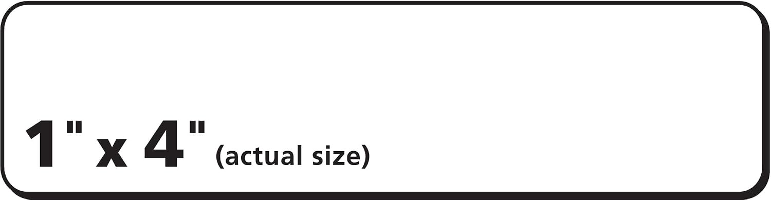 PRES-a-ply Laser Labels, 1 x 4 Inch, White, 2000 Count (30601) image 4