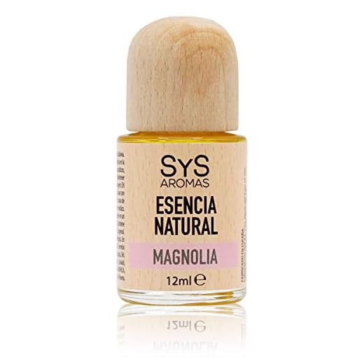 SYS Aromas Esencia Natural Magnolia - Aroma Floral y Dulce - Para Quemadores, Ambientadores, Humidificadores y Velas - 12ml