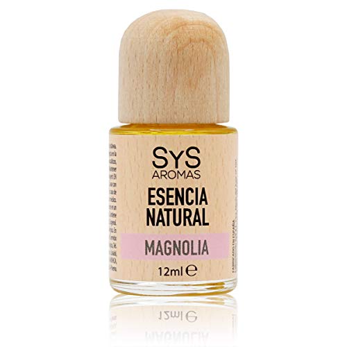 SYS Aromas Natural Essence Magnolie, blumiger und sĂĽĂźer Duft, fĂĽr Brenner, Lufterfrischer, Luftbefeuchter und Kerzen, 12 ml