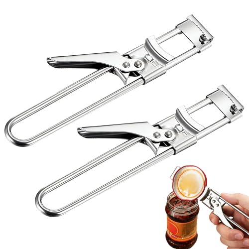 2PCS Adjustable Stainless Steel Jar Opener