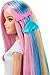 Barbie Rainbow Sparkle Hair Doll, Extra-Long and Colorful Hair with 12 Styling Accessories Like Glitter Tube, Brush, Clips, Dryer and More