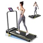 YPOO Walking Pad Treadmill, Incline Walking Pad with Handle, Foldable Treadmills for Home & Office, Compact Under Desk Running Machine for Workout Exercise Quiet