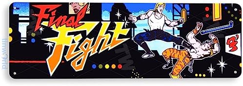 Tinworld Tin Sign: Final Fight Arcade Game Room Marquee Metal Decor Retro Console B029 image 5