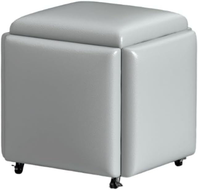 LUOGOXI キューブソファプーフスツール ソファスツール リビングルームスツール 積み重ね可能 省スペース 強い耐荷重能力 多機