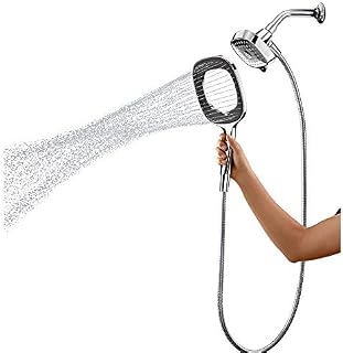 Kohler Converge, 5-spray, 2-in-1 Showerhead and Handshower Combo Set, Vibrant Brushed Nickel Finish