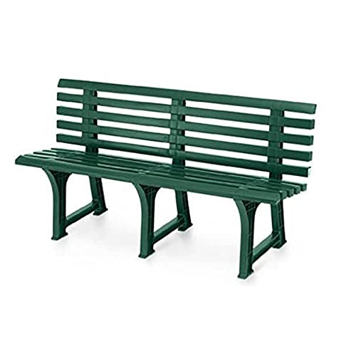 DIMAPLAST PANCHINA Panca 3 POSTI in Resina Verde Isotta Giardino CASA TERRAZZO 000120