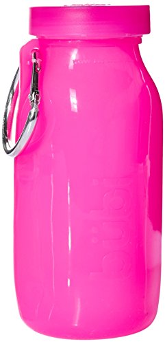 bübi bottle - Silikon Multifunktions Trinkflasche 414 ml. Pink