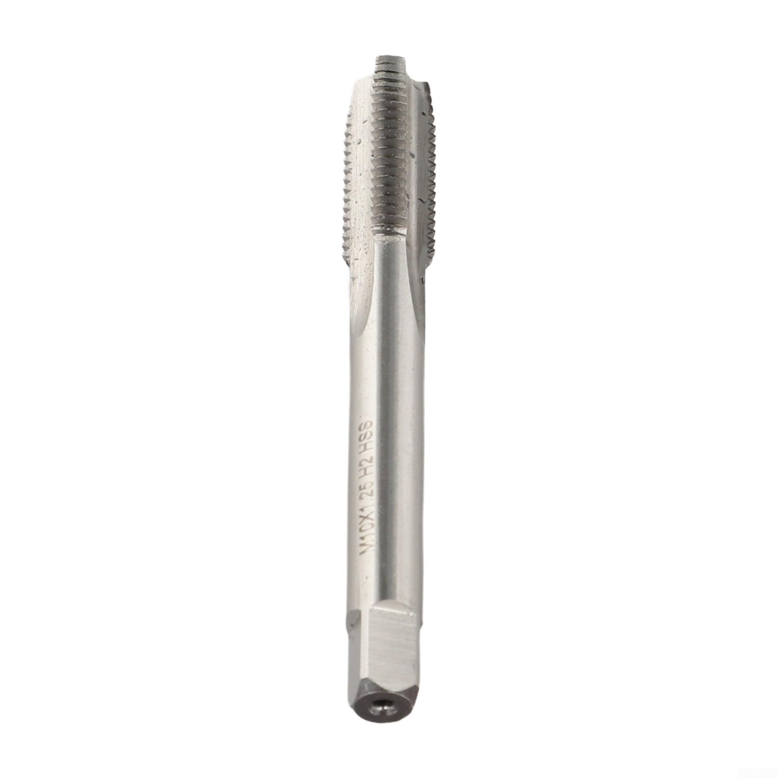 Maschio filettato metrico sinistro M10 x 1,25 mm, per strumento di maschiatura manuale in acciaio HSS ad alta velocità, lunga durata, lunghezza 80 mm, accessorio per la lavorazione dei