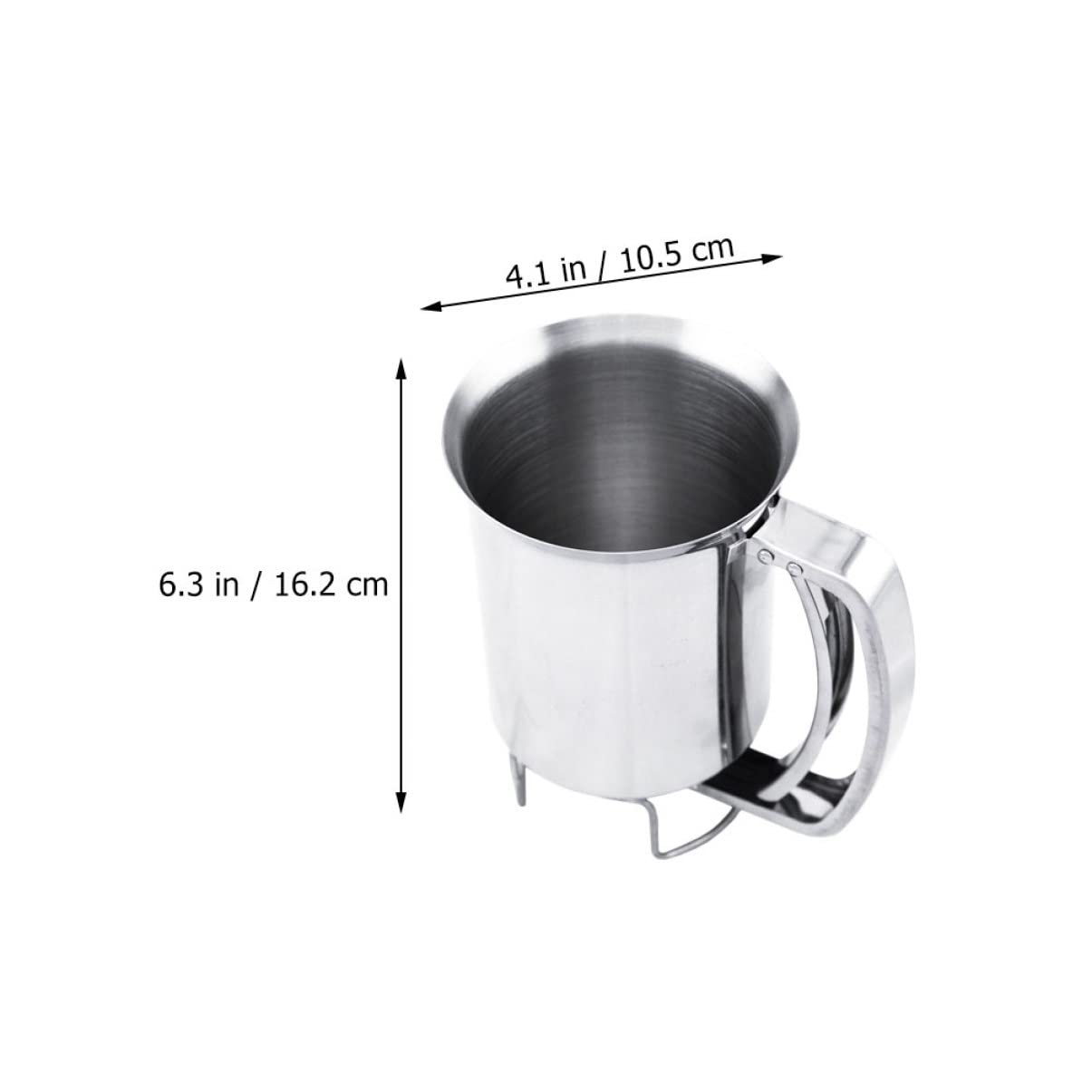 NAMOARLY 1pc Stainless Steel Batter Dispenser Funnel Food-Grade Mixing Tool for Pancakes and Crepes High Sealing Design Kitchen Tool and Convenient