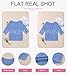 EVALESS Womens Beach Fashion Spring Tops 2026 Short Sleeve Crochet Lightweight Sweaters Dressy Casual Cute Shirts Beach Vacation Clothes for Women Summer Outfits Off Shoulder Blue Tops, Small